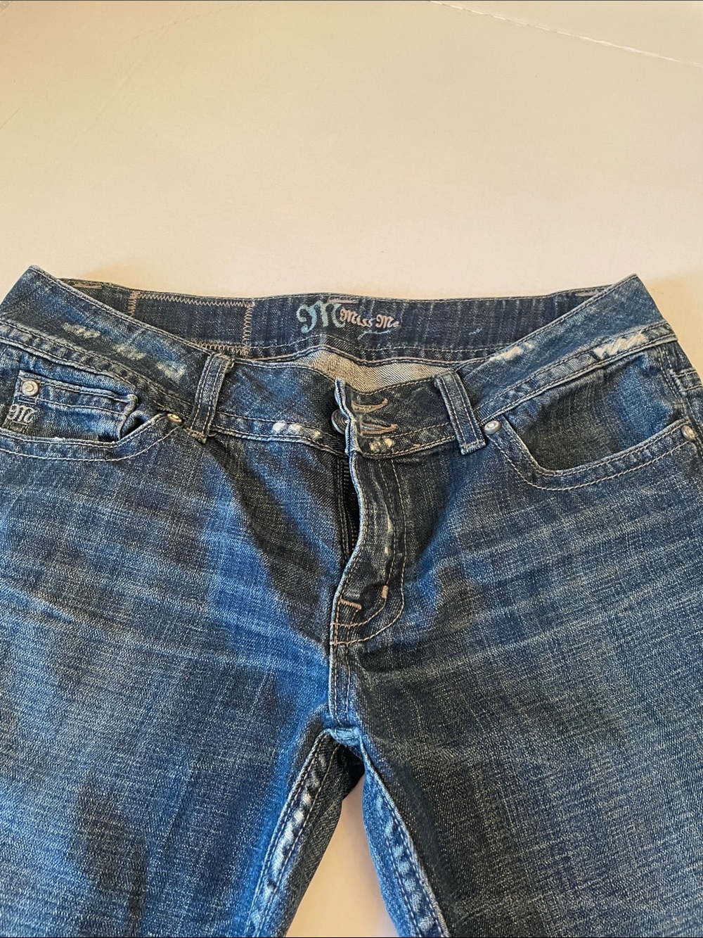 Miss Me Dark Blue Straight Leg Jeans - Picture 3 of 11